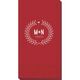 Laurel Wreath with Heart and Initials Guest Towels Image 3 of 3